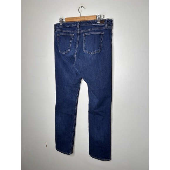 Lauren Ralph Lauren Women Modern Straight Curvy Jeans Dark Wash Denim Size 14 - Picture 4 of 11